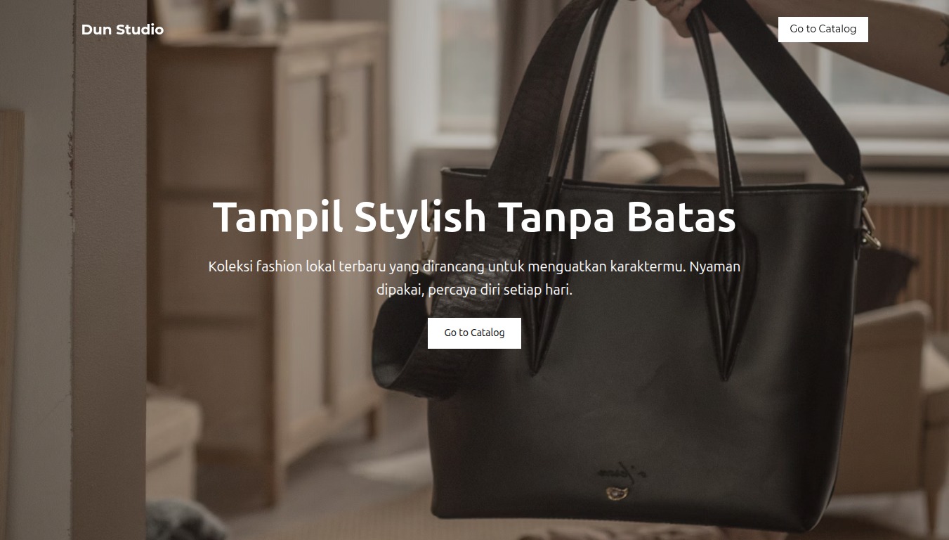 Preview Landing Page Fashion